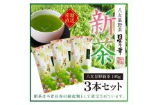 A1503.【新茶】八女星野茶（100g×3本）／2026年5月～7月中旬頃発送【八女茶】