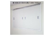 LEE001.（11032）窓用ワンタッチ防音ボード3枚連結タイプ（幅1836-2115mm・高さ1206-1505mm）