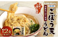 カトキチ 具付き！ ごぼう天うどん 12食 うどん 冷凍 生ごぼう
