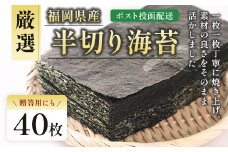 厳選半切海苔40枚 BA018-1