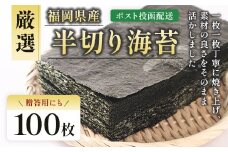 厳選半切海苔100枚 BA019-1
