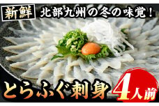 とらふぐ刺身(4人前) 菊盛り一尺大皿30cm ふぐ フグ 本ふぐ ふぐ刺し ふぐ皮 てっさ もみじおろし 高級 お祝い ギフト  贈り物 贈答用 ギフト 冷凍【マル五】as06-003