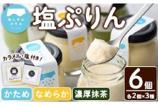 自家製塩ぷりんオリジナルセット(6個) ぷりん プリン デザート スイーツ おやつ 芦屋塩 ギフト プレゼント 贈答用 贈り物 瓶入り 抹茶 塩ぷりん 塩プリン 食べくらべ 食べ比べ セット 詰め合わせ カラメル 洋菓子【あしやんぷりん】as28-002