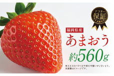 ＜数量限定！先行予約受付中！2026年1月上旬より順次発送予定＞福岡県産 あまおう (計約560g・約280g×2P) いちご イチゴ 苺 ストロベリー 果物 フルーツ おやつ デザート 福岡県 エコファーマー 冷蔵【ONE GO】as45-001