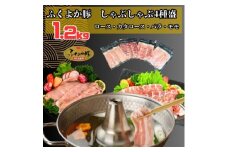 ふくよか豚しゃぶしゃぶ4種盛1.2kg(ロース・カタロース・バラ・モモ各300g)_ロース 肩ロース バラ モモ ロース肉 肩ロース肉 バラ肉 モモ肉 小分け ブタ肉 焼きそば 豚汁 冷凍 福岡県 福岡 九州 グルメ お取り寄せ【1566240】
