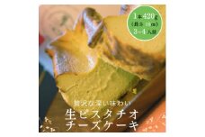 とろける生ピスタチオチーズケーキ 420g/1本(福岡県水巻町)【1381768】