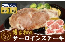 A5 博多和牛 サーロイン ステーキ 200g×5枚 合計1kg
