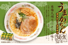 うまかっちゃん 博多からし高菜風味 30食 (5袋×6パック) とんこつ ラーメン インスタントラーメン 袋麺