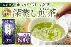 【6ヶ月定期便】【八女茶】奥八女星野村 深蒸し高級煎茶 (深蒸し茶) 100g×1袋