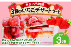 【あまおう 満喫】3種のいちご デザート セット 冷凍いちご いちごムースケーキ いちごの冷凍タブレット