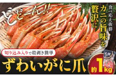 ずわいがに爪 約 1kg《30日以内に出荷予定(土日祝除く)》福岡県 鞍手郡 小竹町 蟹 かに 蟹爪 かに爪 株式会社吉浦コーポレーション