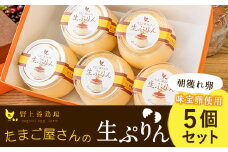 たまご屋さんの生ぷりん5個セット (150ml×5個) 野上養鶏場《60日以内に出荷予定(土日祝除く)》味宝卵使用 プリン
