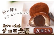 生チョコ食感 チョコ大福 20個  北九食品株式会社 《30日以内に出荷予定(土日祝除く)》大福 和菓子 スイーツ 鞍手郡