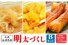  明太づくし Bセット 株式会社マル五 《30日以内に出荷予定(土日祝除く)》 明太子 数の子 イカ いか サーモン ハラス 腹身 魚 博多 辛子明太子 九州 名物