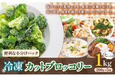 冷凍 ブロッコリー 冷凍 カット ブロッコリー 200g × 5袋 合計 1kg 花田農園 《11月下旬-3月末頃出荷》福岡県 鞍手町 冷凍 ぶろっこりー 野菜 ブロッコリー 惣菜 料理 お弁当 小分け パック 送料無料