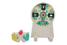 組み木 パズル・盾靫鏡「たてゆきかがみ」 ▼ 知育玩具 おもちゃ 出産祝い 誕生日 入園 小学生 男の子 女の子 プレゼント 贈り物 桂川町/組み木工房でんでんむし[ADAD006]
