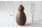 土師窯　伊羅保釉瓢 花入 花瓶 陶器 一輪挿し 陶芸品 フラワーベース