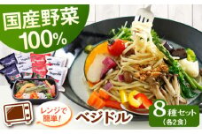 【レンジで簡単】【12種類の野菜入り】新感覚ヌードル「 ベジドル 」8食セット  ▼ 電子レンジ 簡単調理 野菜 野菜不足 冷凍食品 国産 全粒粉 健康  桂川町/有限会社フーデスト[ADBJ002]