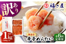 【全6回定期便】訳あり 無着色 辛子めんたい 1kg(500g×2) ▼ ご飯のお供 訳あり 訳アリ ワケアリ わけあり 理由あり 大容量 不揃い 規格外 めんたいこ 明太子 たらこ タラコ お取り寄せグルメ 博多 福岡 お土産 お返し ギフト 海鮮 魚介類 丼 業務用 着色料不使用 無着色 ピリ辛 旨辛 うま辛 定期便 桂川町/福さ屋株式会社 [ADBT011]