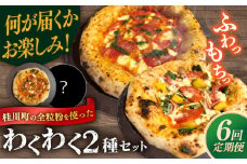 【全6定期便】【合鴨家族の小麦使用】ピザ わくわく2枚セット(マルゲリータ・お任せ1枚）▼ピザ 冷凍 ピザ窯 ぴざ PIZZA パーティー ピッツァ 人気 本格 石窯 クリスマス　 桂川町/PIZZERIA TUTTI [ADBH023]