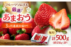 【全3回定期便】福岡産【冬】あまおう2パック ▼ イチゴ  苺 福岡 あまおう 果物 フルーツ 定期便  桂川町/南国フルーツ株式会社[ADBW043]