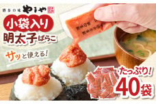 【11月より発送】 やまや 明太子ばらこ小袋入り　(20g×40) ▼ 小分け 家庭用 めんたいこ 明太子 小袋 福岡 冷凍 送料無料 お取り寄せ 桂川町/株式会社やまやコミュニケーションズ[ADAN043]