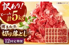 【全12回定期便】【訳あり】博多和牛 切り落とし 5kg(500g×10p）  桂川町/株式会社 MEAT PLUS [ADAQ131]