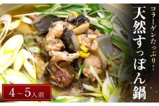 天然すっぽん鍋【4～5人前】｜福岡県 筑前町 福岡 九州 返礼品 お取り寄せグルメ 取り寄せ グルメ 食品 お取り寄せ 天然 すっぽん 鍋 すっぽん鍋コラーゲン 冷蔵 送料無料 株式会社筑前町ファーマーズマーケットみなみの里 AE048