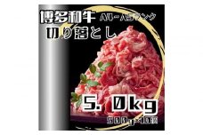 博多和牛A4ランク以上切り落とし　訳あり！　5.0kg（500g×10個）