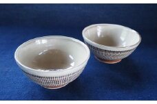 H38 小石原焼飛鉋四寸碗2個セット(金丸窯)直径約12cm