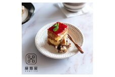 AA40 小石原焼 カネハ窯 飛び鉋プレート【小】(白×白ツヤ)