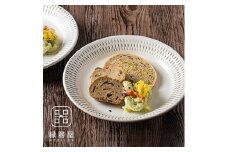 AA38 小石原焼 カネハ窯 飛び鉋プレート【大】(白×白ツヤ)