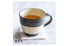 AA47 小石原焼 カネハ窯 飛び鉋モーニングカップ(茶マット)