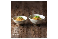 AA90 小石原焼 カネハ窯 飛び鉋飯碗 大小セット(全飛び鉋)