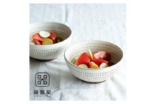 AA87 小石原焼 カネハ窯 飛び鉋中鉢セット(両面)