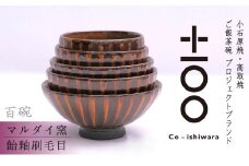 FR7 百碗 飴釉刷毛目(マルダイ窯)