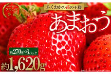 2VB6【福岡県産あまおう】訳あり  グランデ　約270ｇ×6Ｐ