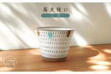 C6 【小石原焼 まるた窯】 蕎麦猪口（三彩）
