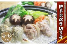 4A20 博多水炊き(はかた一番どり切り身・つみれ)セット 4～6人前