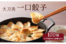 大刀洗 一口餃子 100個 特製たれ セット【ふるさと納税限定】 餃子