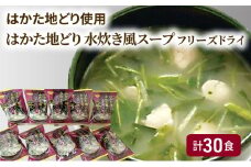 ～はかた地どり使用～ はかた地どり 水炊き風 フリーズドライ スープ 30食