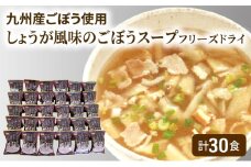 ～九州産ごぼう使用～ しょうが風味のごぼう フリーズドライスープ 30食