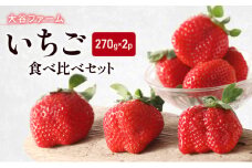 いちご 大谷ファーム いちご食べ比べセット 270g×2パック イチゴ 食べ比べ ※配送不可：北海道、沖縄、離島