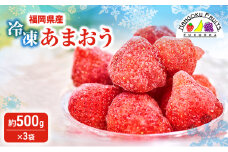 いちご 福岡産 冷凍あまおう 約500g×3袋 冷凍 苺 イチゴ あまおう フルーツ 果物 ※配送不可:離島
