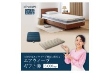 エアウィーヴ ギフト券（5000円分）【エアウィーヴオンラインストアで使える】[エアウィーヴ エアウィーブ 寝具 人気 おすすめ 割引 チケット クーポン ギフト 商品券 優待券 プレゼント 割引券]