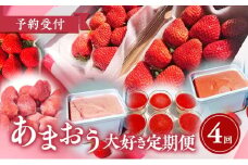【2026年2月上旬より発送開始】【予約受付・4回定期便】あまおう大好き定期便 ※配送不可：北海道・沖縄県・離島