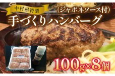 中村屋特製　手づくりハンバーグ（100g×8個　ソース付）　AM001