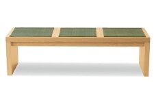 い草使用ベンチ　一休（い草生地：緑）　AA209