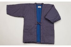 久留米はんてん　紳士紬はんてん　フリーサイズ（パープルグレー）　BA008