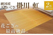 純国産天然いぐさ　「掛川　虹」２畳（黄色）　BG006